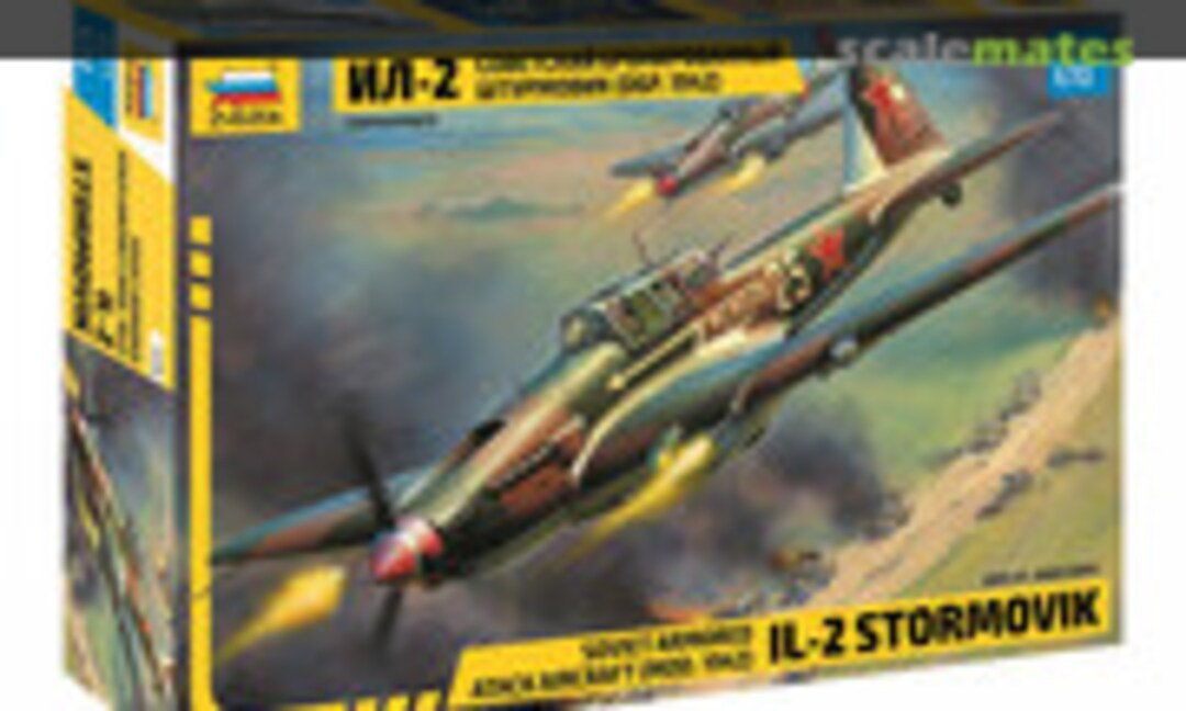 1:72 Il-2 Stormovik (Mod. 1942) Soviet Armored Attack Aircraft (Zvezda 7279)