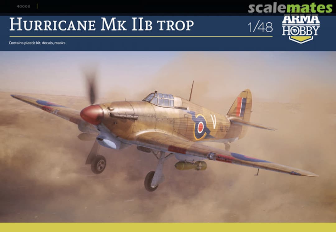 Boxart Hurricane Mk IIB Trop 40008 Arma Hobby