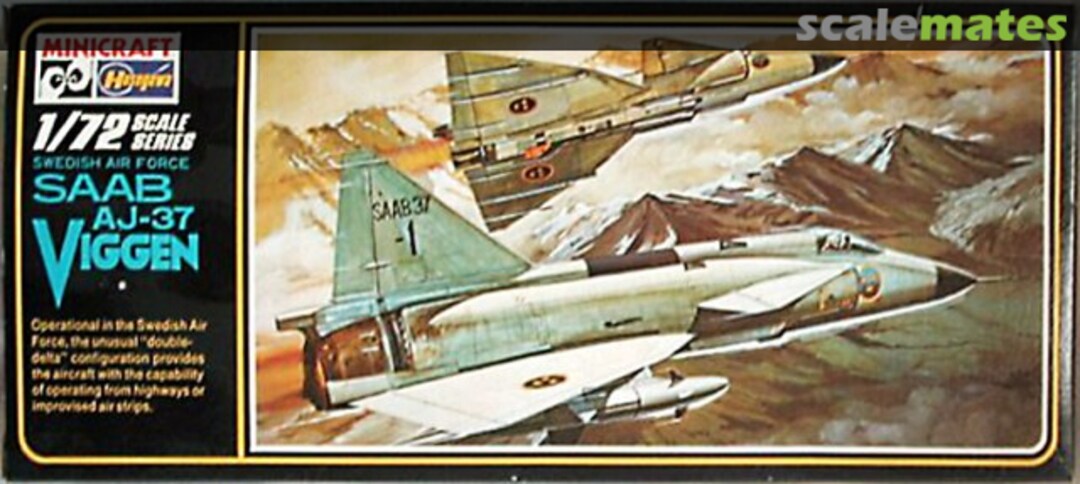 Boxart Saab AJ-37 Viggen 026 Minicraft Hasegawa