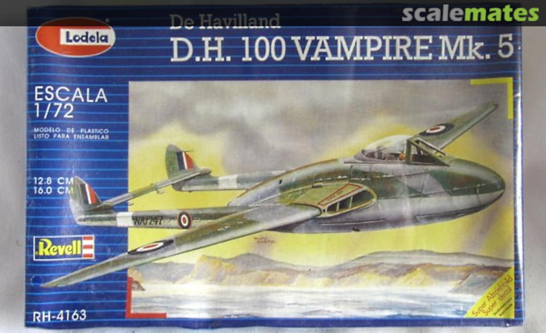 Boxart De Havilland DH-100 Vampire Mk.5 RH-4163 Revell/Lodela