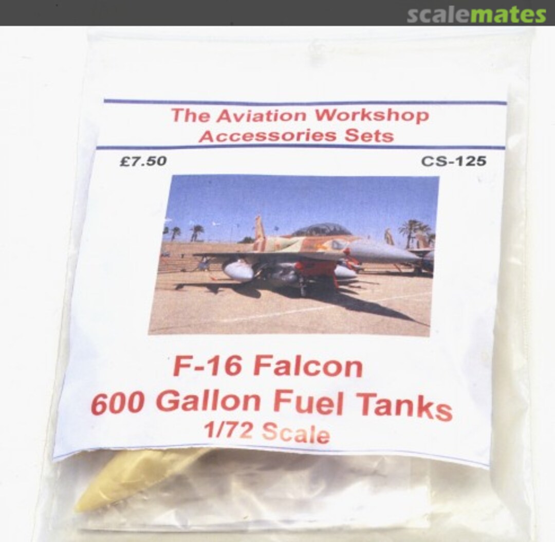 Boxart F-16 Falcon 600 Gallon Fuel Tanks CS-125 The Aviation Workshop