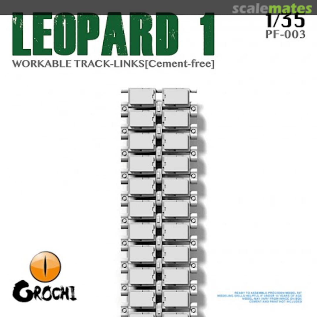 Boxart Leopard 1 Workable Track-Links[Cement-free] PF-003 Orochi Hobby