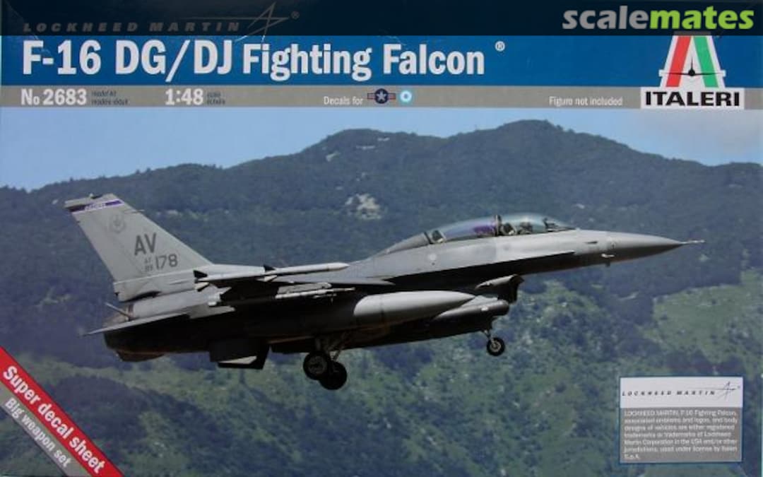 Boxart F-16 DG/DJ Fighting Falcon 2683 Italeri