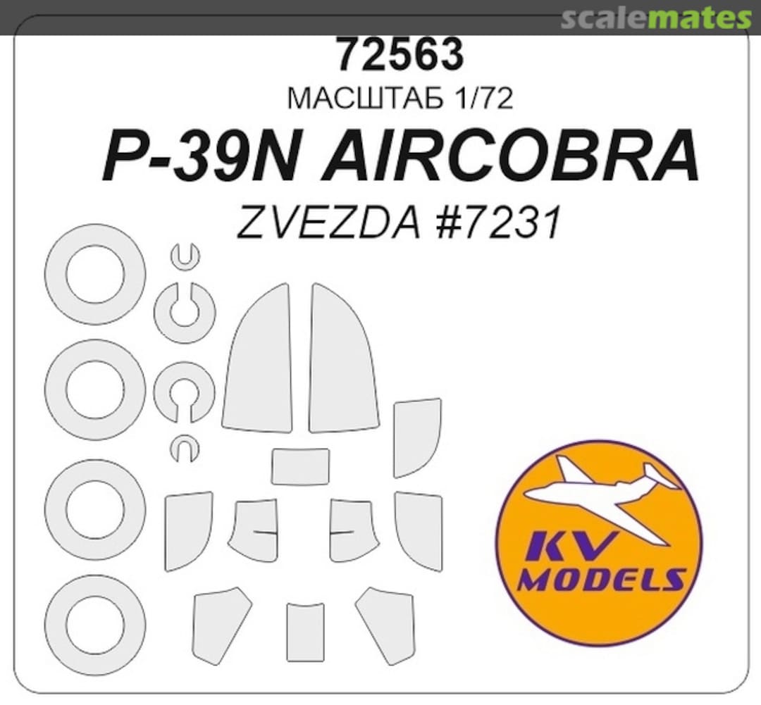 Boxart P-39N Aicobra 72563 KV Models