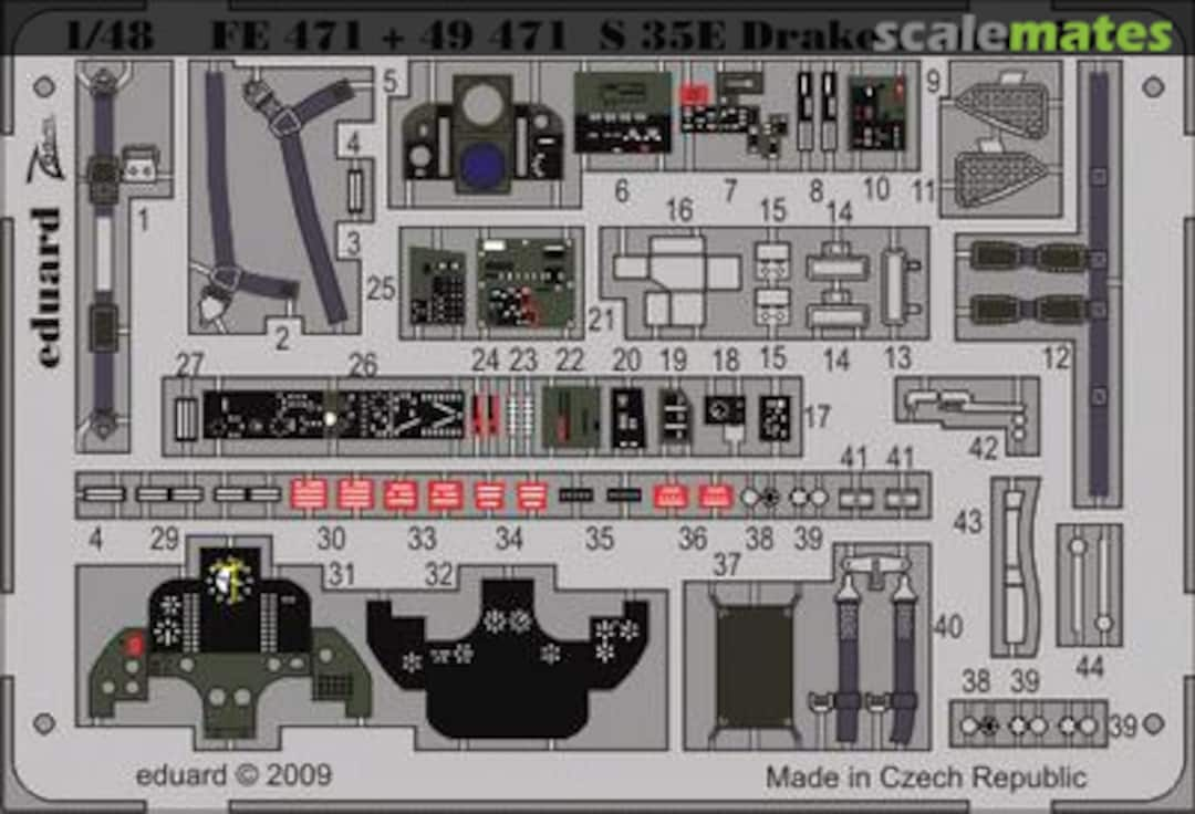 Boxart S 35E Draken interior FE471 Eduard