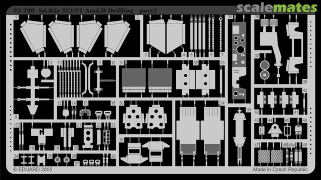 Boxart Sd.Kfz.251/21 Ausf.D Drilling 35799 Eduard
