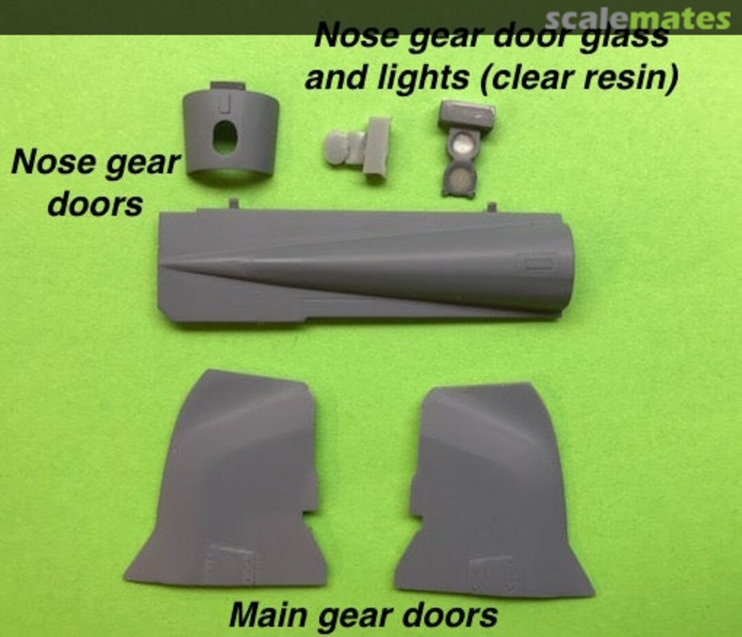 Boxart Undercarriage wheel door set for F4 Phantom (Revell) ACM-32010 Aerocraft Models