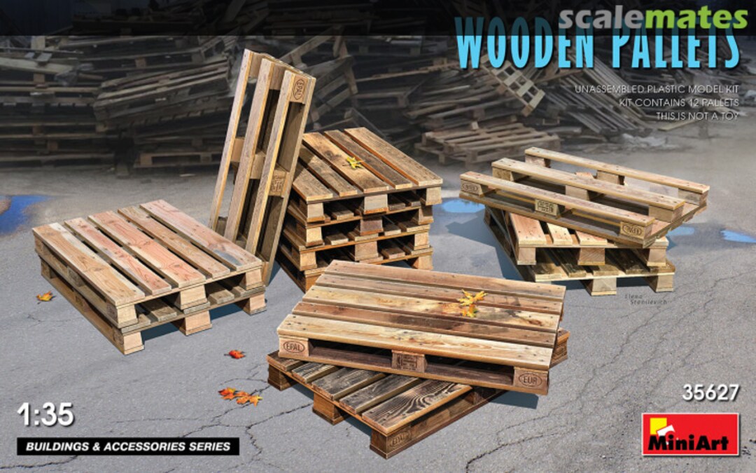 Boxart Wooden Pallets 35627 MiniArt