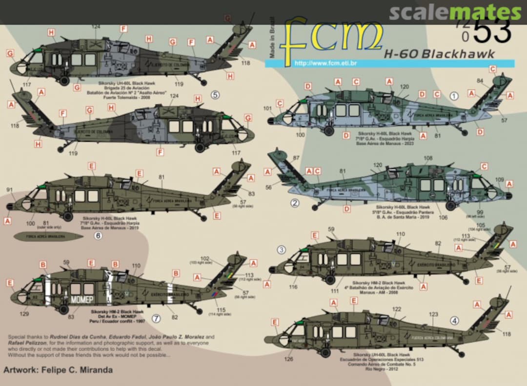 Boxart Sikorsky H-60 Blackhawk FCM72053 FCM