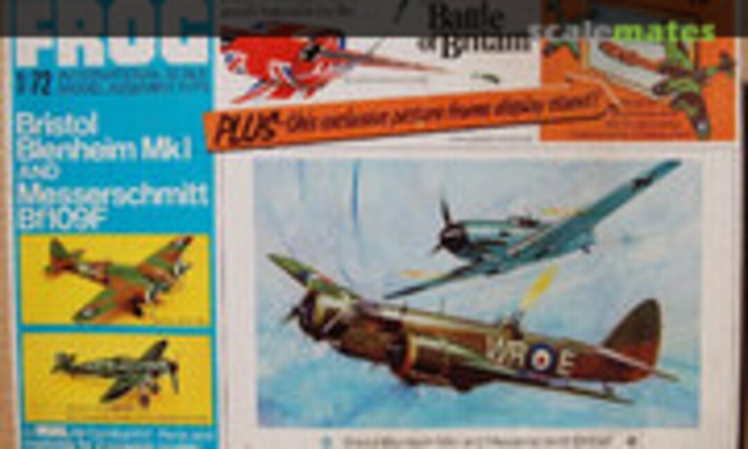 1:72 Bristol Blenheim MkI and Messerschmitt Bf109F (FROG F512)