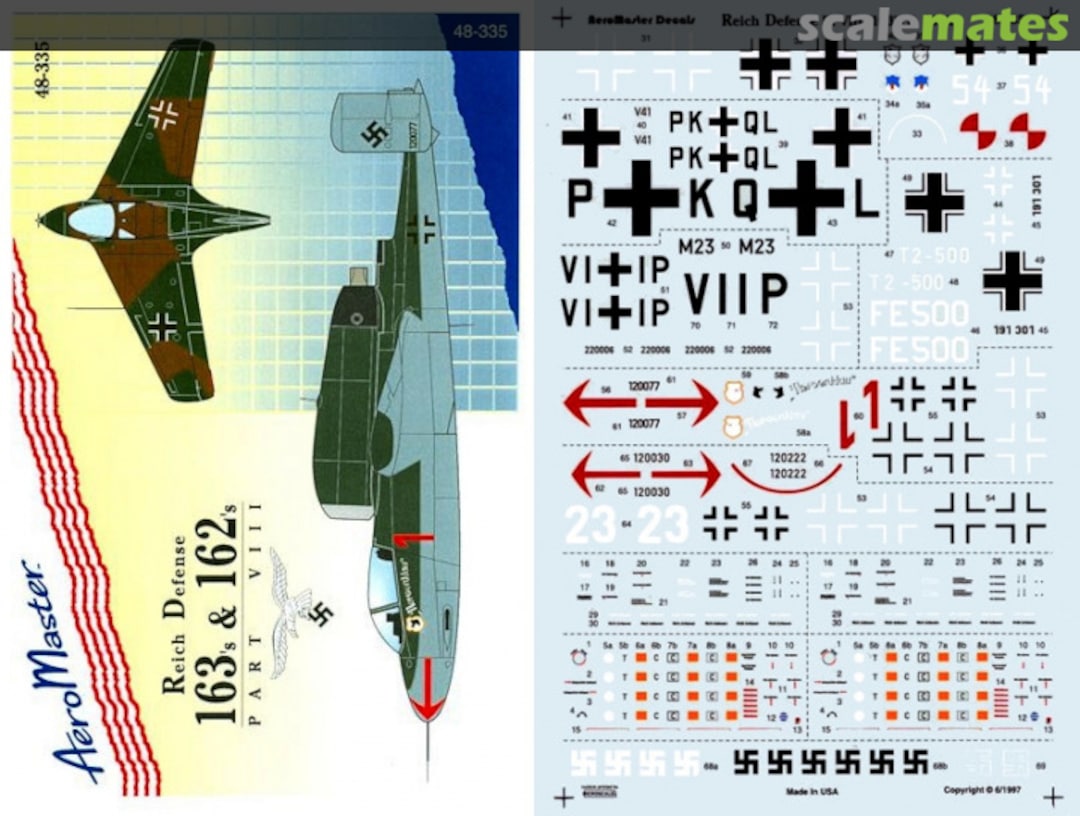 Boxart Reich Defense 163s & 162s 48-335 AeroMaster