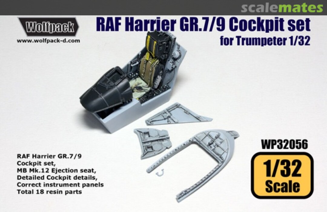 Boxart RAF Harrier GR.7/9 Cockpit set WP32056 Wolfpack