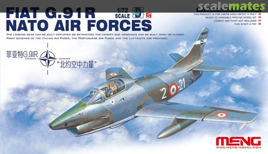 Boxart Fiat G.91 R DS-004S Meng Model