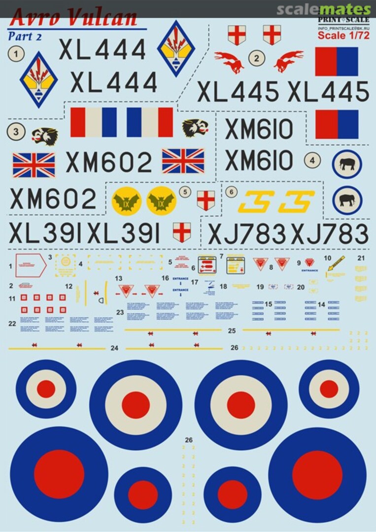 Boxart Avro Vulcan Part-2 72-256 Print Scale