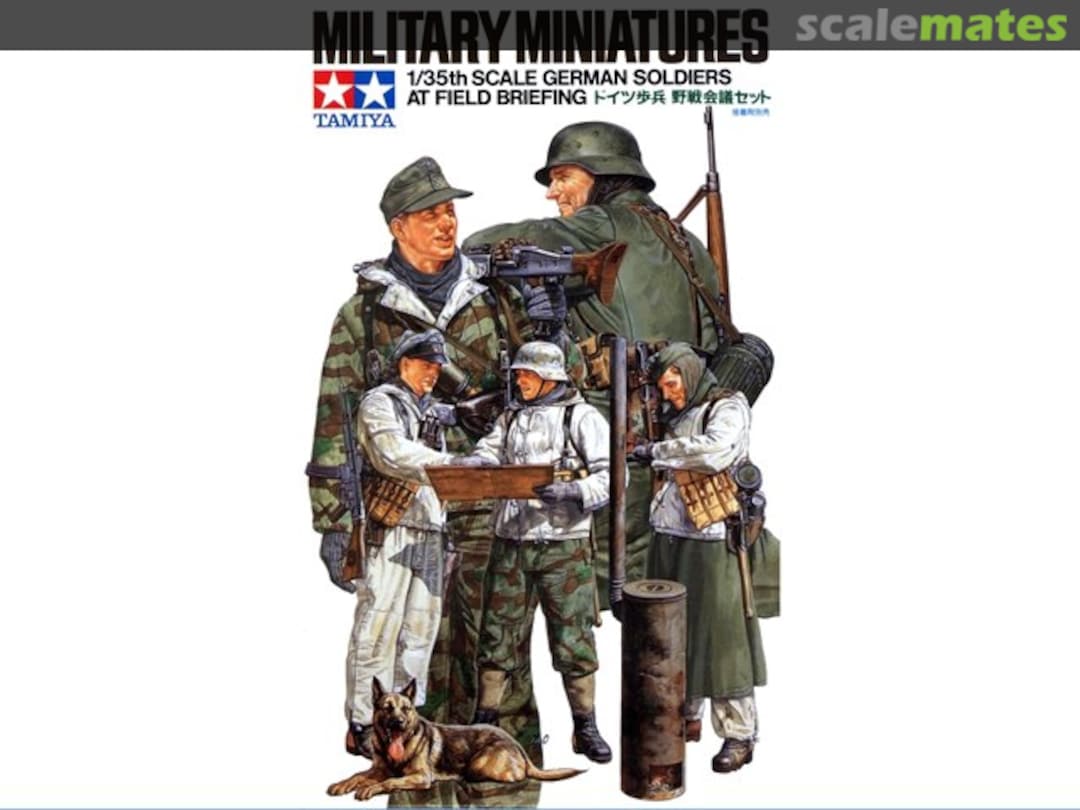 Boxart Soldiers at Field Briefing 35212 Tamiya