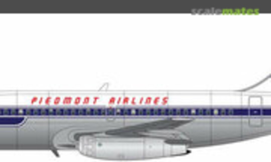 1:200 Piedmont Airlines 737-201 (Vintage Flyer Decals VFD200-249)