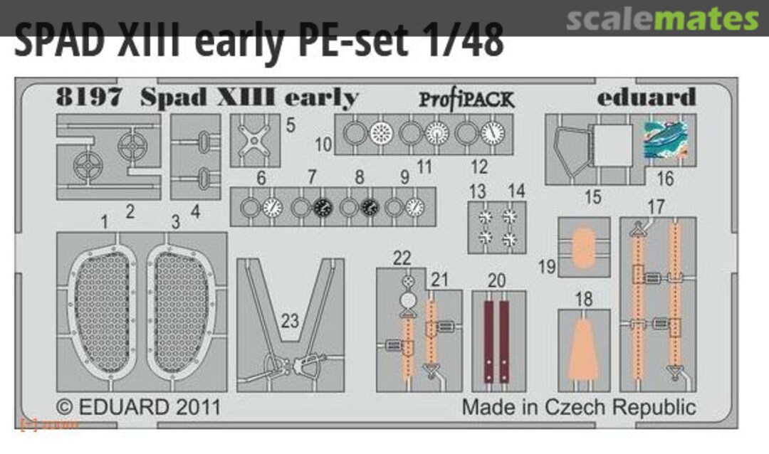 Boxart SPAD XIII early PE-set 1/48 8197-LEPT Eduard