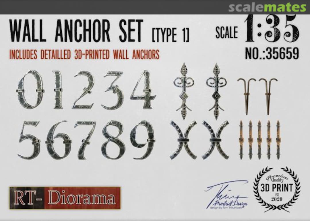 Boxart Wall Anchor Set (Type 1) 35659 RT-Diorama