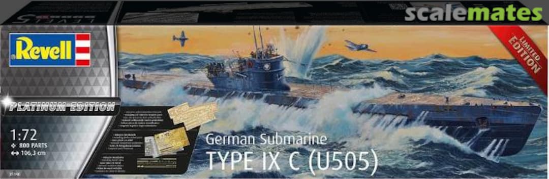 Boxart Type IX C (U505) 05180 Revell