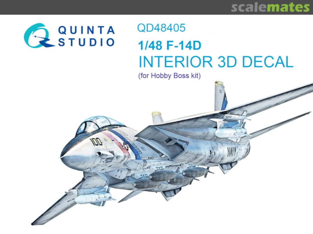 Boxart F-14D interior 3D decals QD48405 Quinta Studio