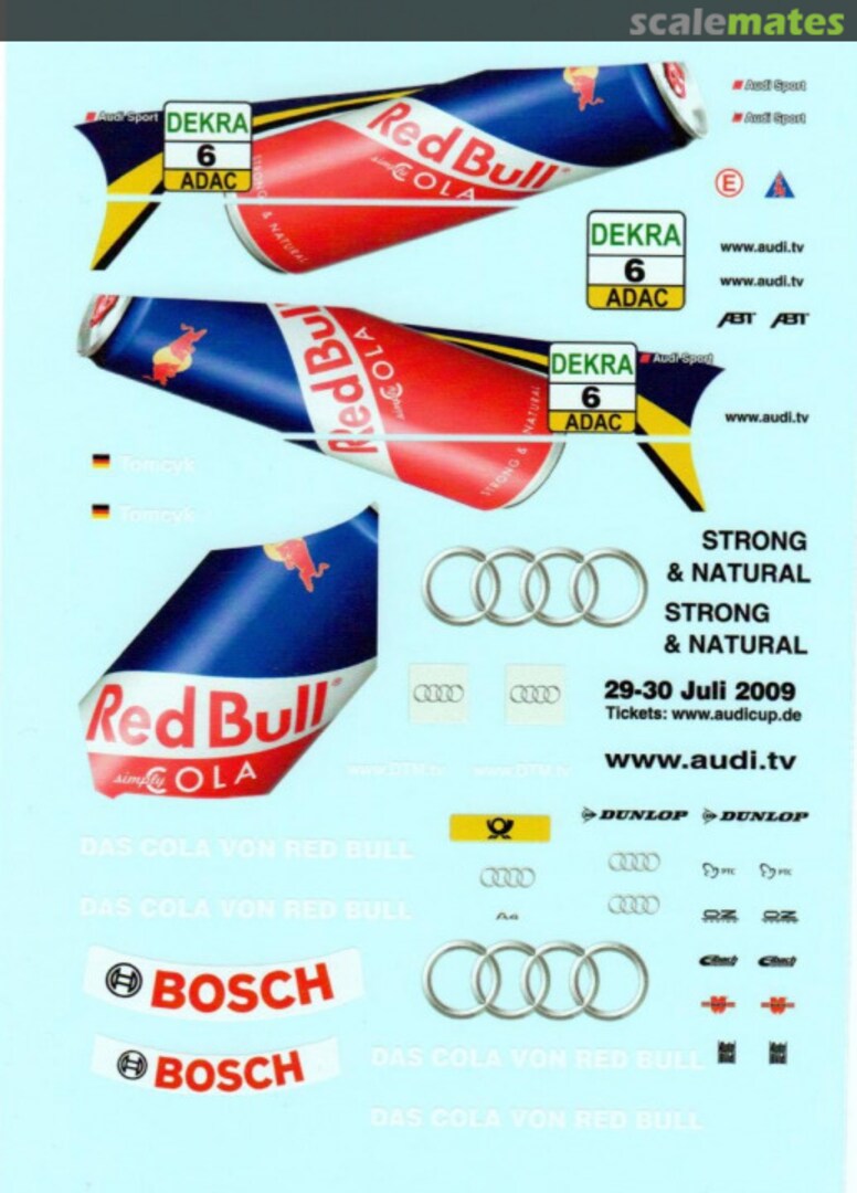 Boxart AUDI A4 DTM - RED BULL COLA - 2009  Patto's Place