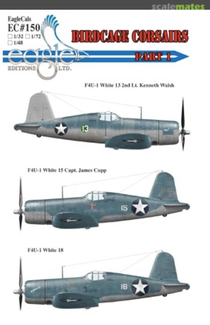 Boxart F4U 1 EagleCals EC72-150 Eagle Editions