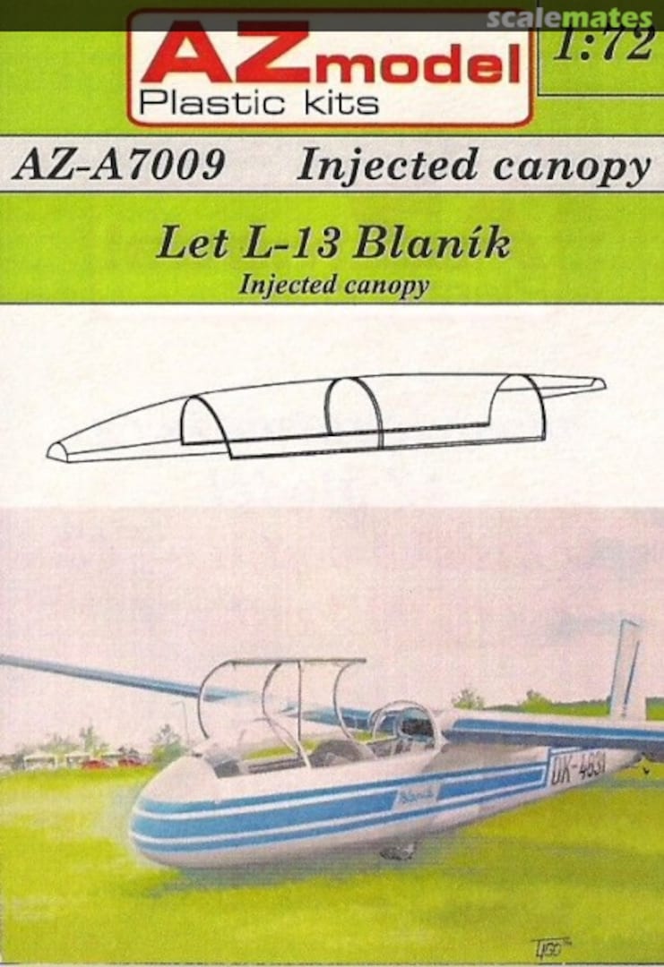 Boxart Let L-13 Blanik AZ-A7009 AZmodel