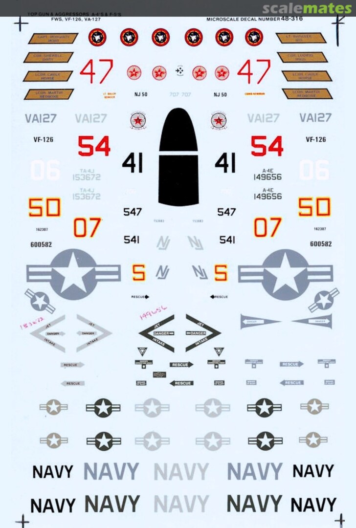 Boxart USN Top Gun Agressors 48-0316 SuperScale International