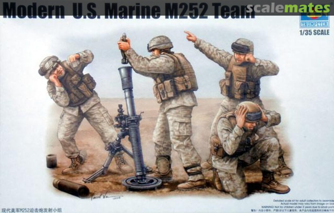 Boxart Modern U.S. Marine M252 Team 00423 Trumpeter