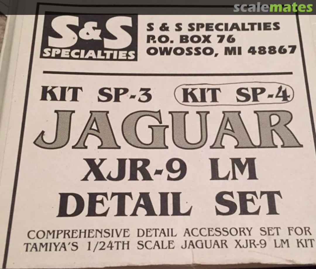 Boxart Jaguar XJR-9 LM Detail Set SP-4 S & S Specialties