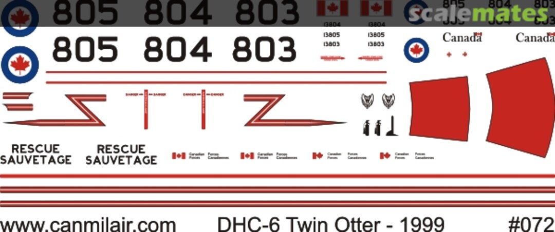 Boxart DHC CC-138 Twin Otter 072 CanMilAir