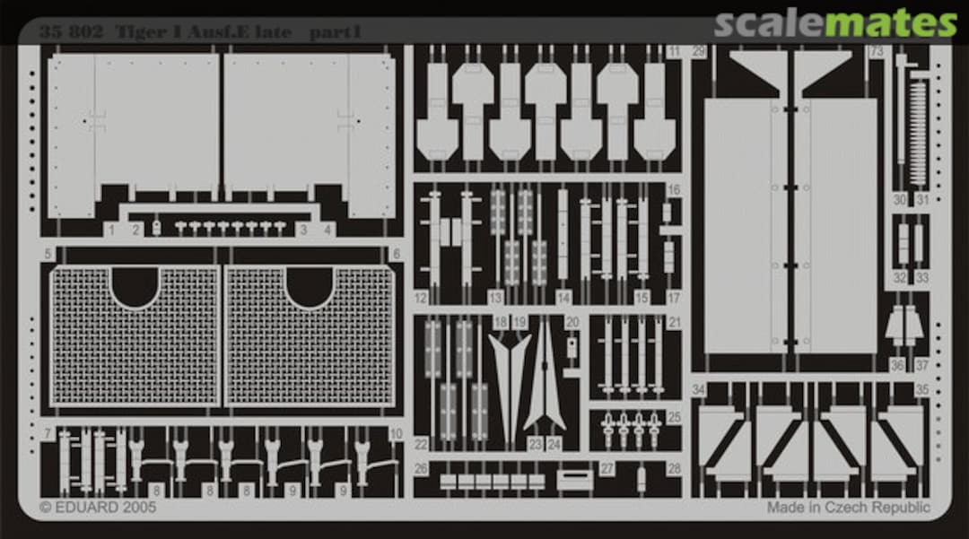 Boxart Tiger I Ausf.E late 35802 Eduard
