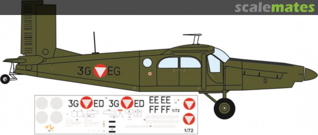 Boxart Pilatus PC-6 Österreichisches Bundesheer FP 48104 Brent-Air-Decals