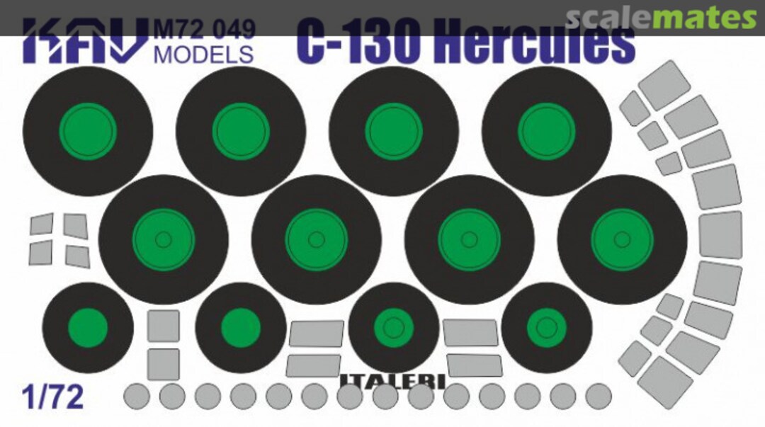 Boxart Paint mask for Lockheed C-130 Hercules (Italeri) KAV M72 049 KAV models