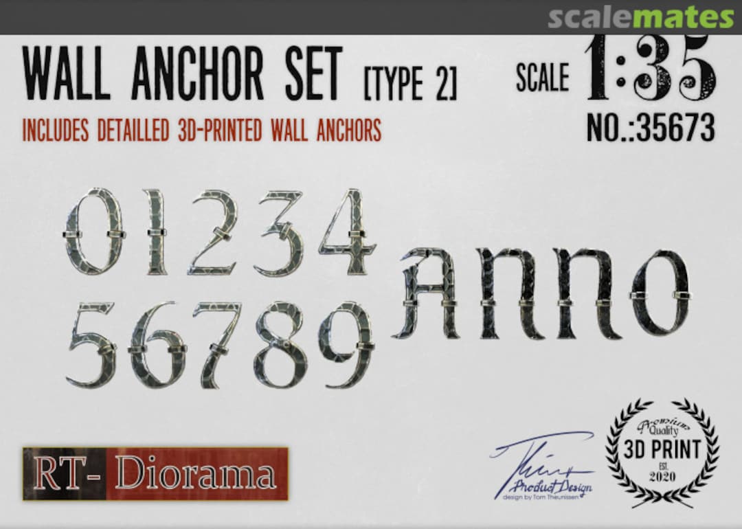 Boxart Wall Anchor Set (Type 2) 35673 RT-Diorama