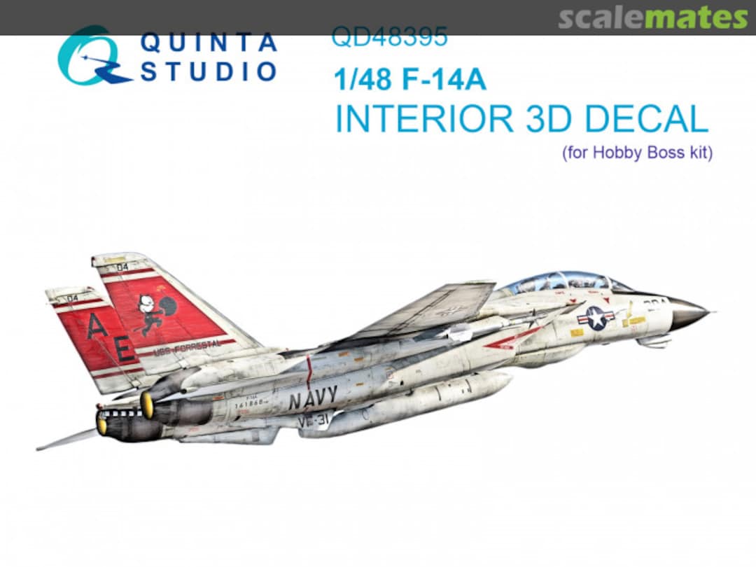 Boxart F-14A interior 3D decals QD48395 Quinta Studio