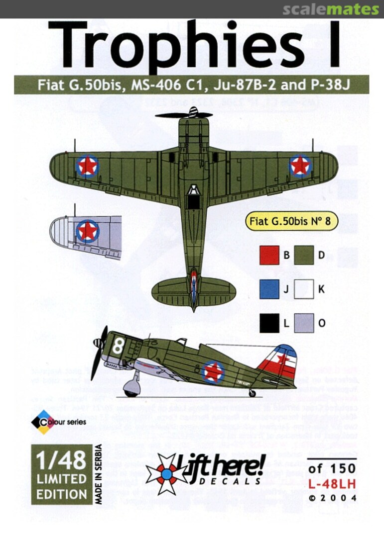 Boxart Trophies I L-48LH Lift Here Decals