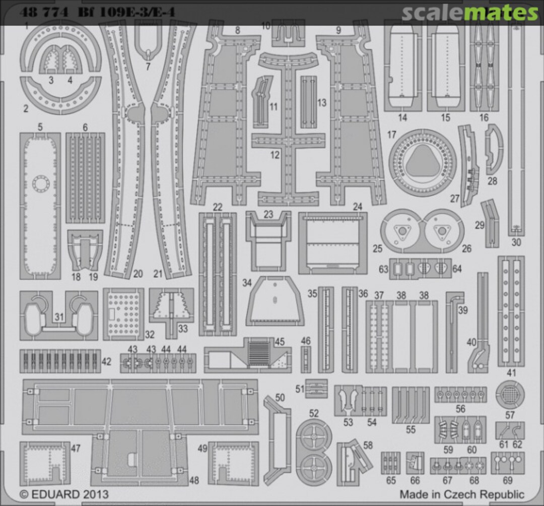 Boxart Bf 109E-3/E-4 48774 Eduard