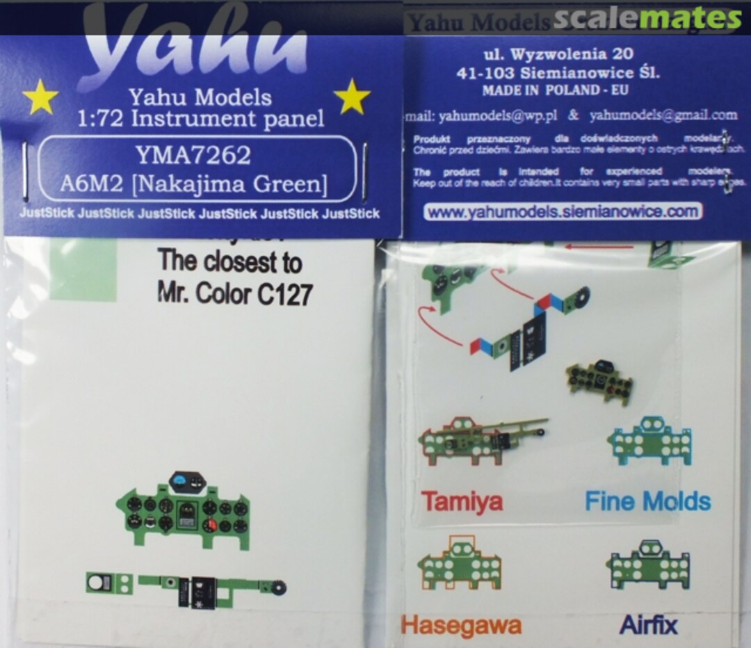 Boxart A6M2 Zero (Nakajima Green) YMA7262 Yahu Models