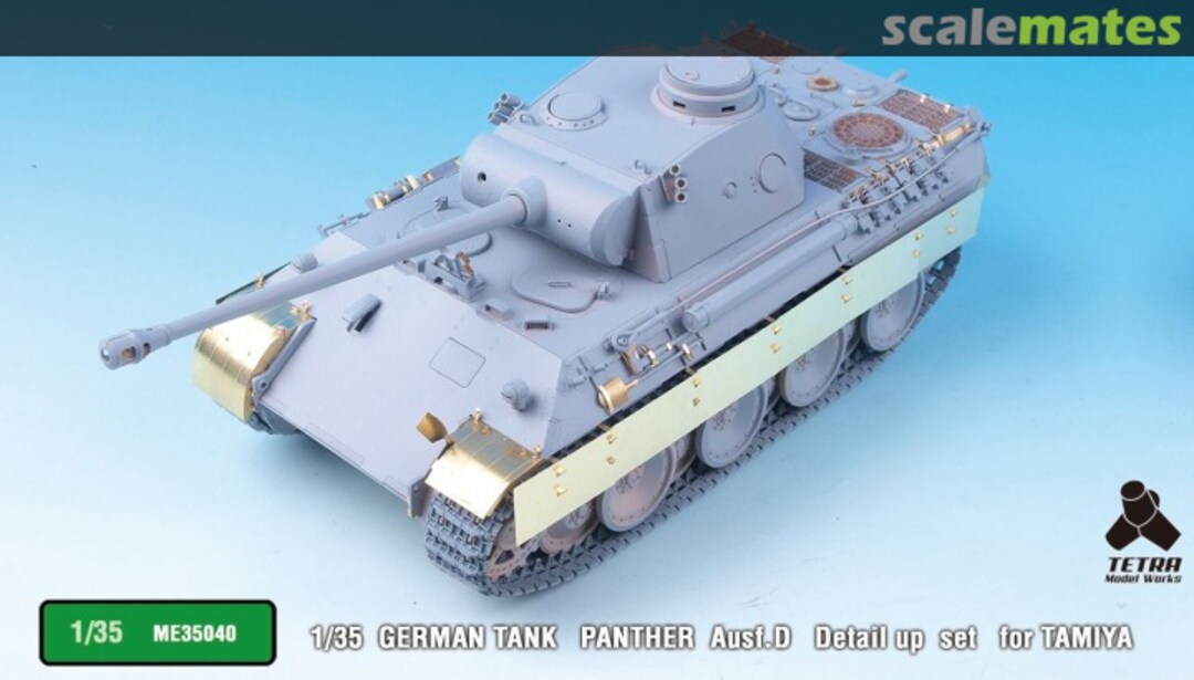 Boxart German Panther Ausf.D Detail up set (Tamiya) ME-35040 Tetra Model Works