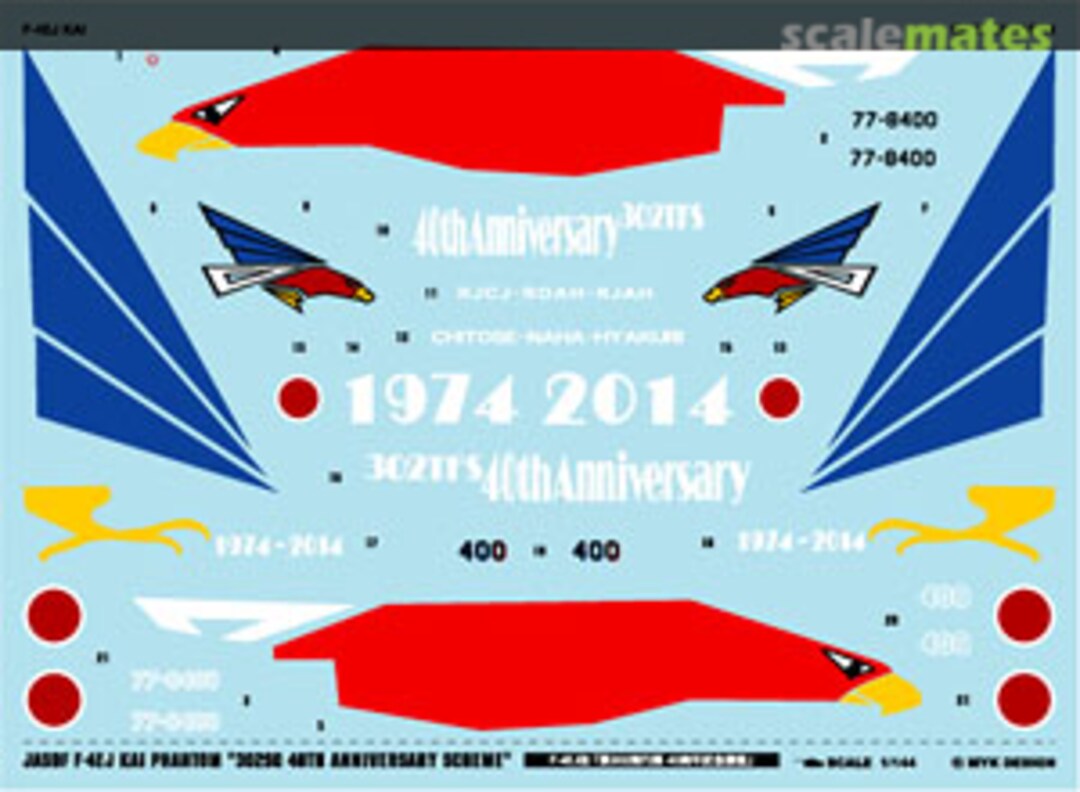 Boxart JASDF Mitsubishi F-4EJ Kai [302nd SQ 40th Anniversary Paint] A-426 MYK Design