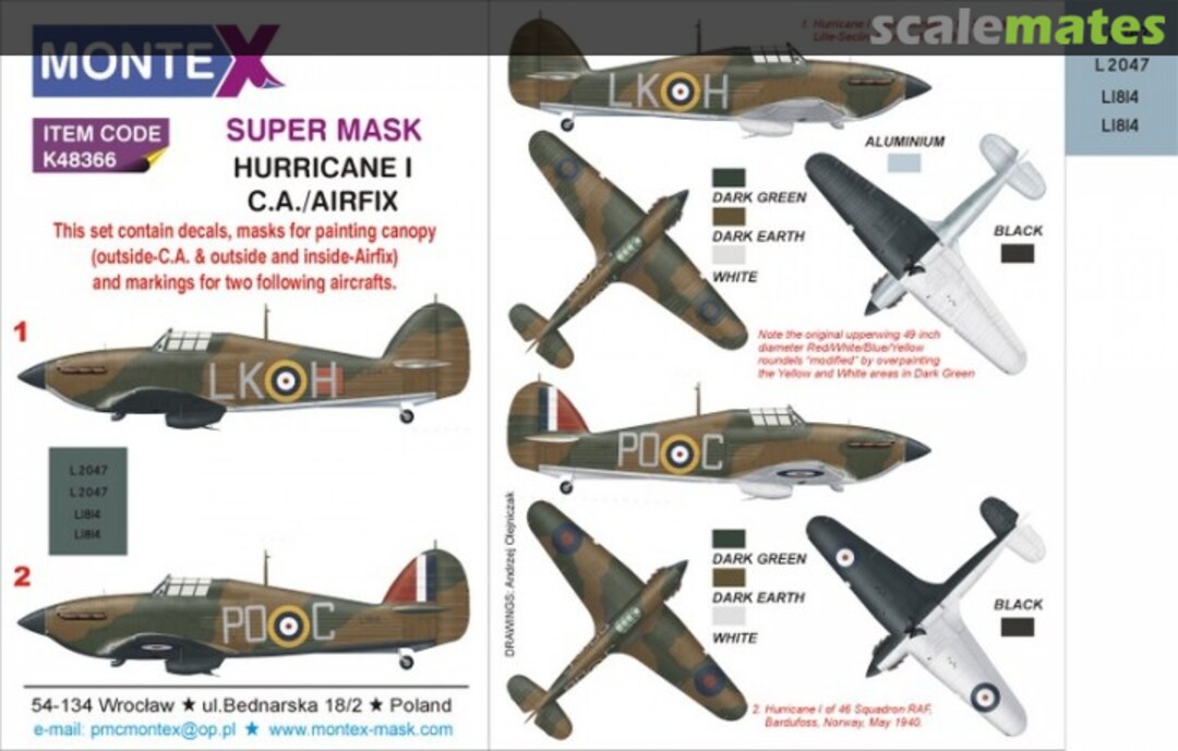 Boxart Hurricane Mk.I K48366 Montex