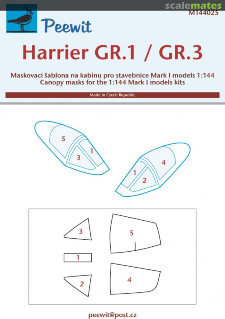 Boxart Harrier GR.1/GR.3/AV-8 M144025 Peewit