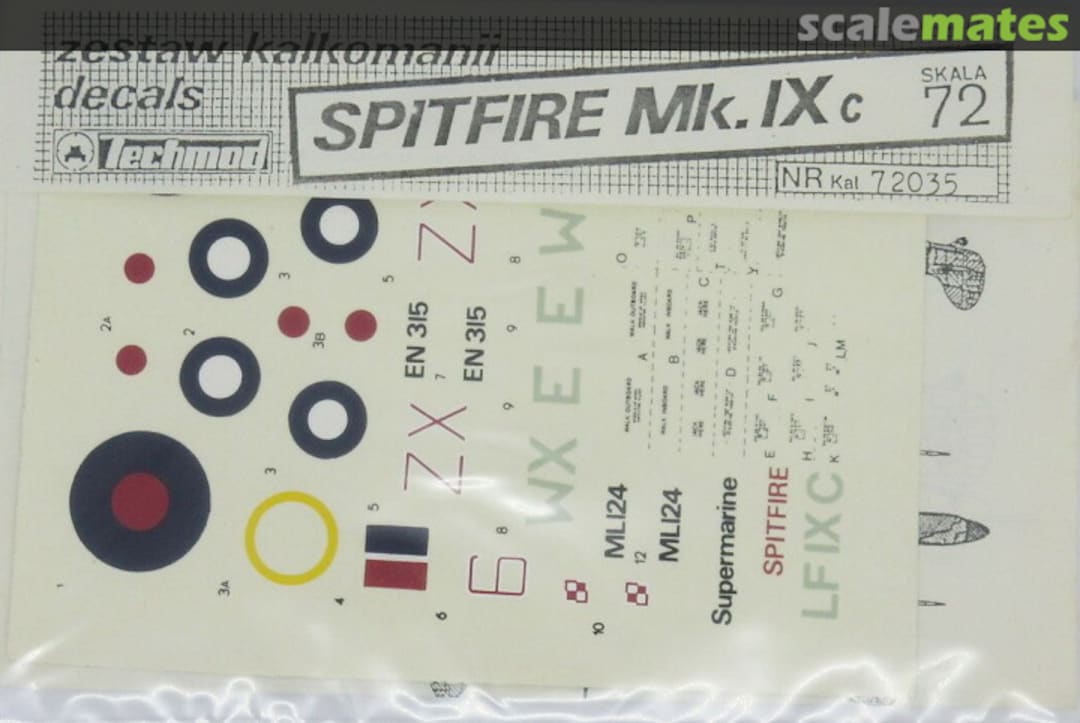 Boxart Spitfire Mk. IXc 72035 Techmod