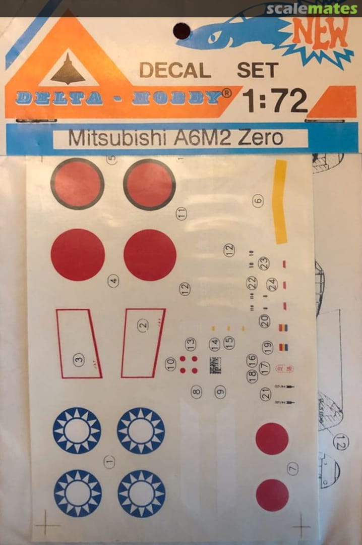 Boxart Mitsubishi A6M2 Zero 72040 Delta-Hobby