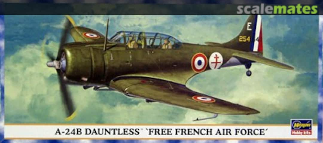 Boxart A-24B Dauntless 'Free French Air Force' 00715 Hasegawa