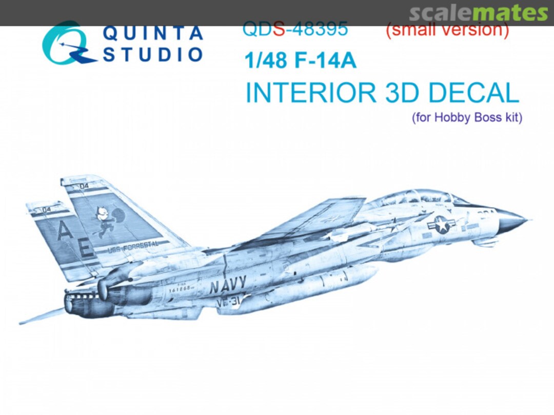 Boxart F-14A interior 3D decals (small version) QDS-48395 Quinta Studio