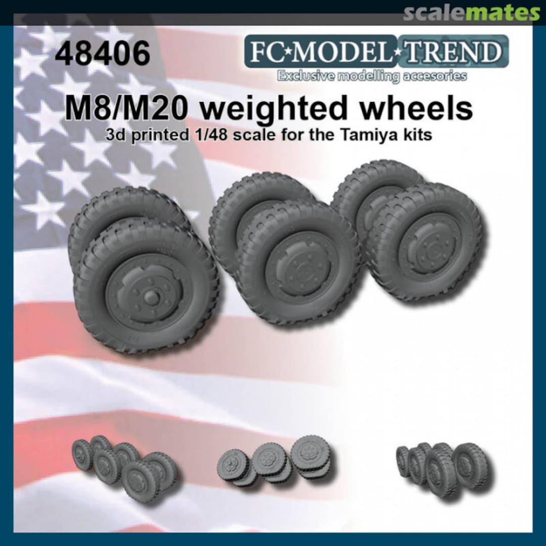 Boxart M8/M20 weighted wheels 48406 FC Model Trend