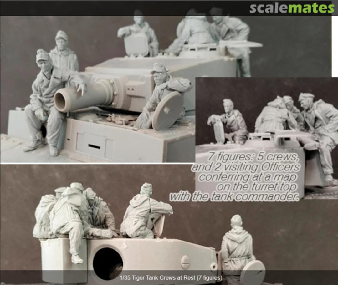 Boxart Tiger Tank Crews at Rest (7 Figures) ACM-35080 AC Models