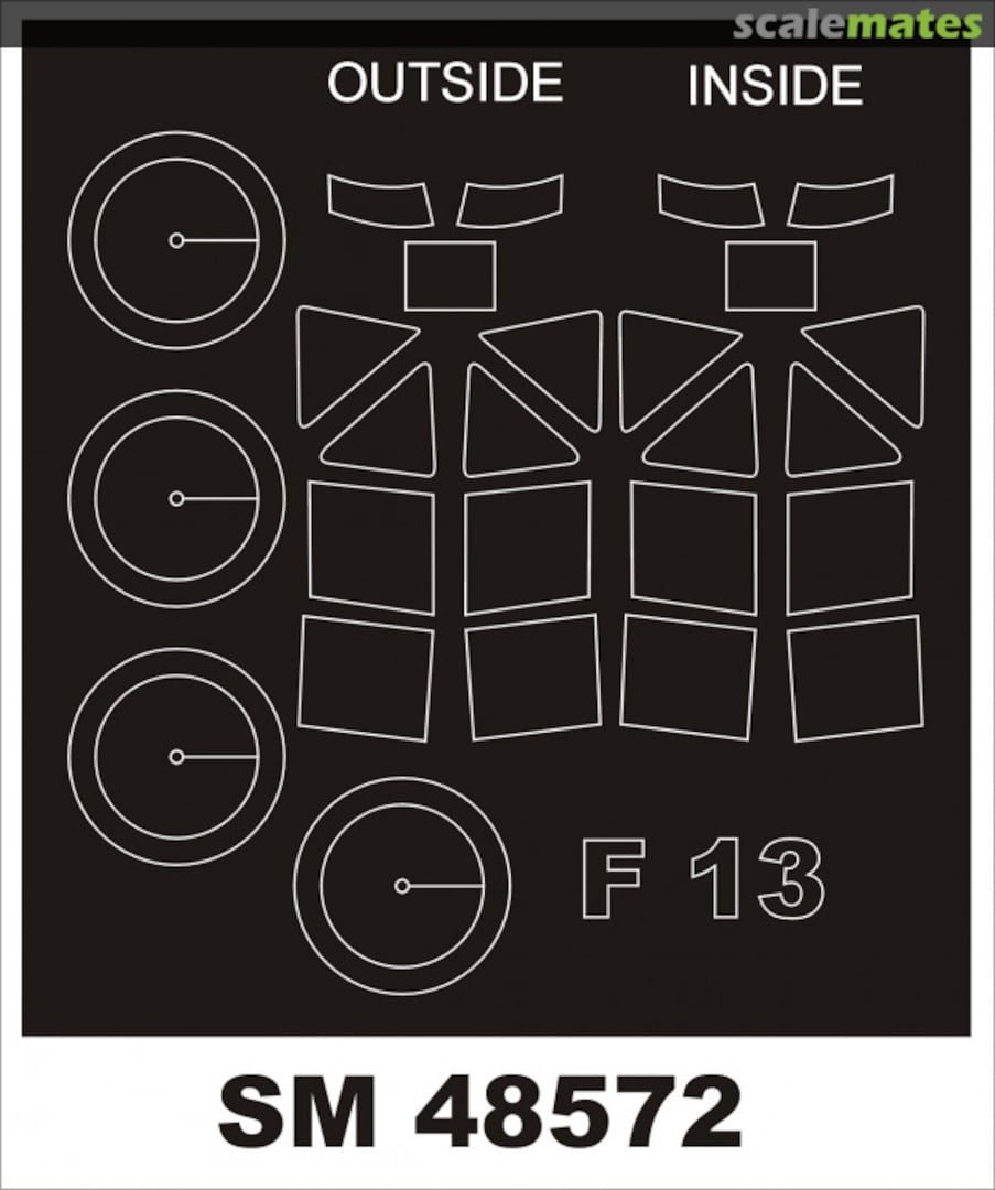 Boxart Junkers F-13 - mini paint mask set SM48572 Montex